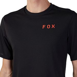 Cyklistický dres Fox Ranger Drirelease SS Jersey Race Black Red