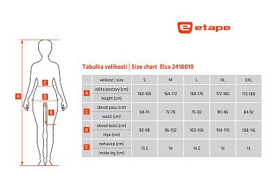 Dámské vnitřní funkční kalhoty Etape Elsa černá