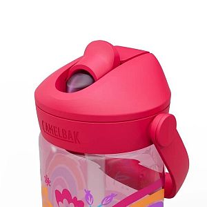 Dětská láhev CamelBak Thrive Flip Straw Kids 0,4l Rainbow Floral