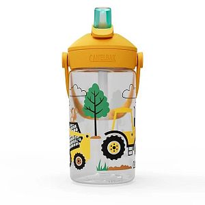 Dětská láhev CamelBak Thrive Flip Straw Kids 0,4l Tractors and Trees