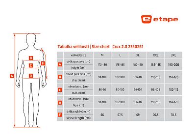 Pánská bunda Etape Crux 2.0 žlutá fluo/černá