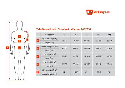 Pánská mikina Etape Warmer antracit/žlutá fluo