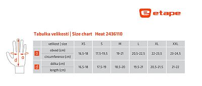 Pánské zimní rukavice Etape Heat černá