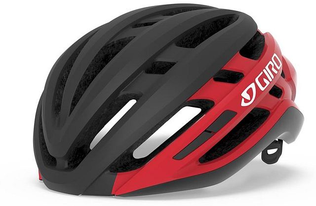 Cyklistická helma GIRO Agilis Mat Black/Bright Red M