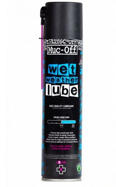 Mazivo na řetěz do mokra MUC-OFF Wet Weather Lube 400ml